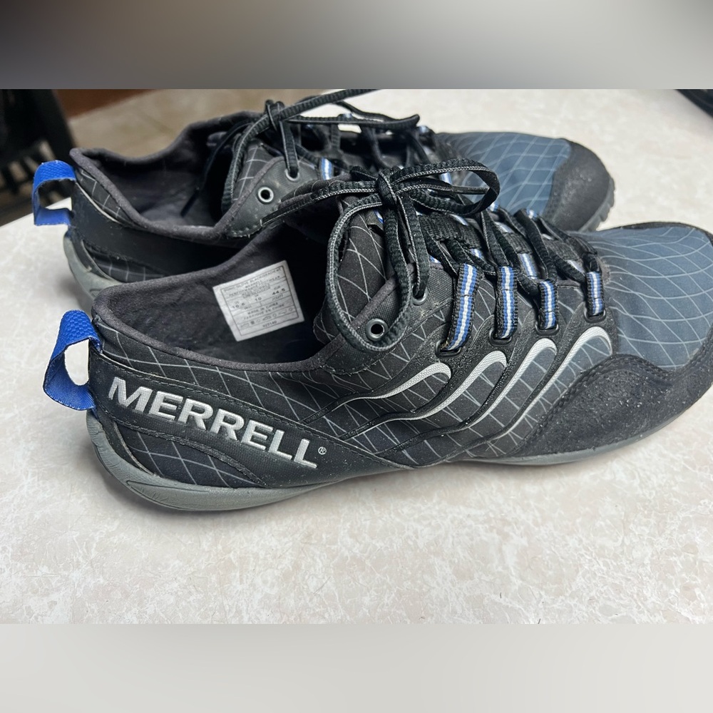 Merrell Men's Black and Blue Athletic Shoes